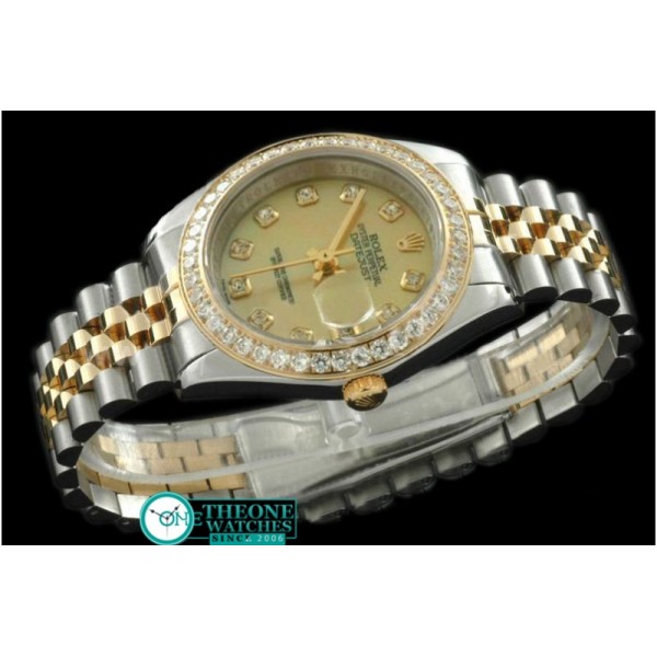 Rolex - SS/YG Jubilee MOP Gold Diamond Swiss Eta 2836-2