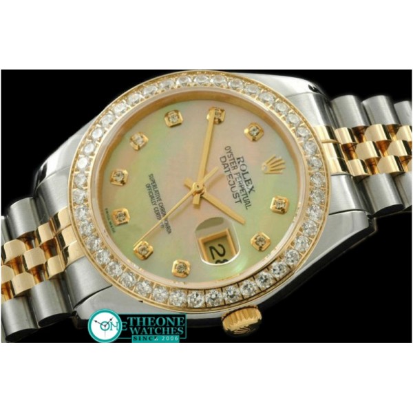 Rolex - SS/YG Jubilee MOP Gold Diamond Swiss Eta 2836-2