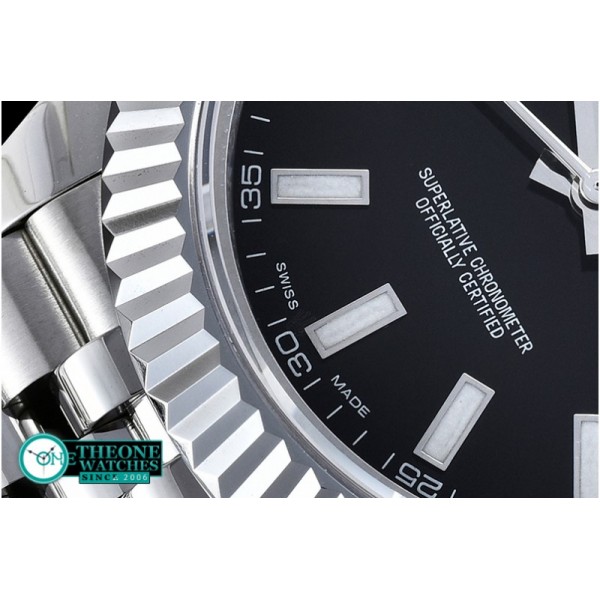 Rolex - DJ2 41mm Jub Flt SS/SS Black Stk BP A3235 Mod