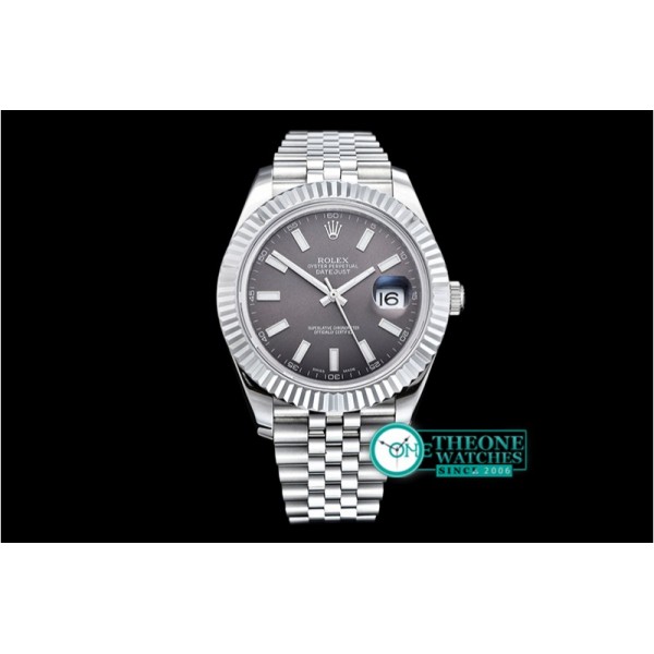 Rolex - DJ2 41mm Jub Flt SS/SS Dark Grey Stk BP A3235 Mod