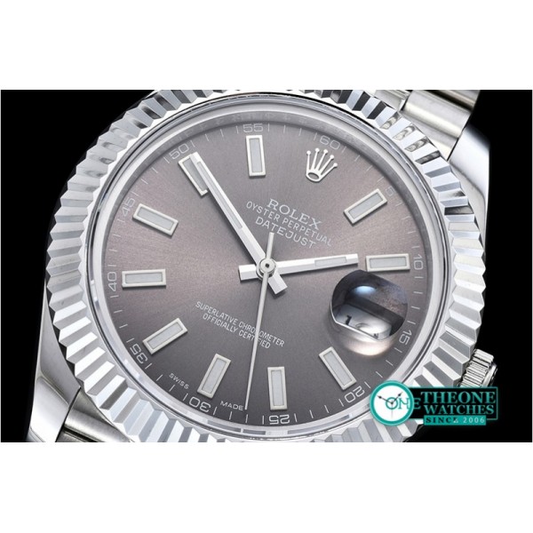 Rolex - DJ2 41mm Jub Flt SS/SS Dark Grey Stk BP A3235 Mod