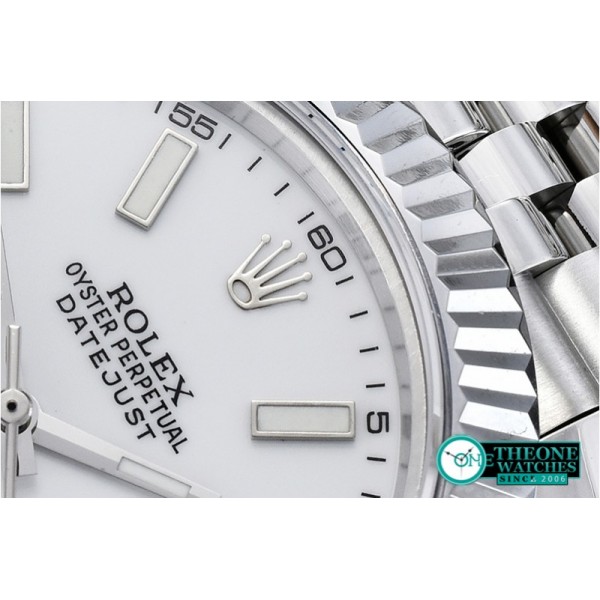 Rolex - DJ2 41mm Jub Flt SS/SS Pearl Wht Stk BP A3235 Mod