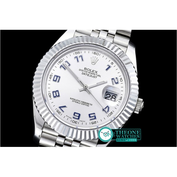 Rolex - DJ2 41mm Jub Flt SS/SS Silv Wht Num BP A3235 Mod