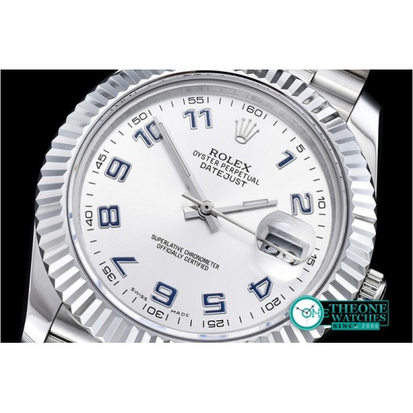 Rolex - DJ2 41mm Jub Flt SS/SS Silv Wht Num BP A3235 Mod