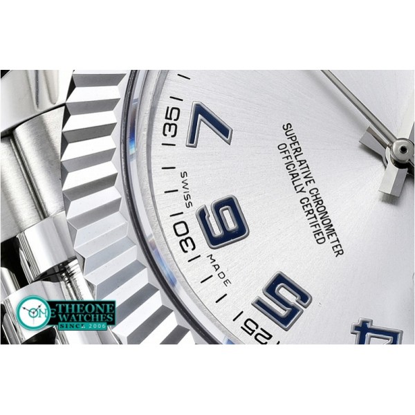 Rolex - DJ2 41mm Jub Flt SS/SS Silv Wht Num BP A3235 Mod