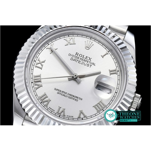 Rolex - DJ2 41mm Jub Flt SS/SS Silv Wht Roman BP A3235 Mod