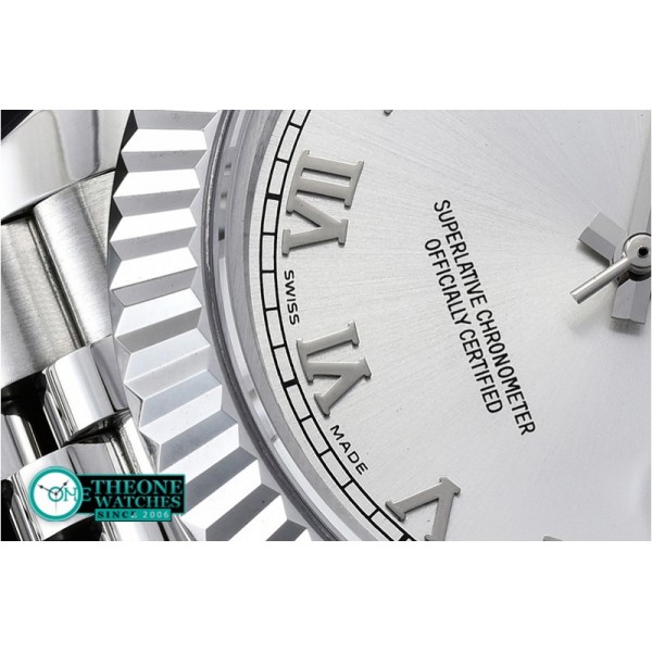 Rolex - DJ2 41mm Jub Flt SS/SS Silv Wht Roman BP A3235 Mod