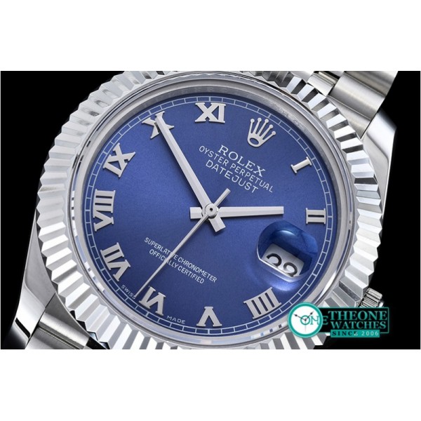 Rolex - DJ2 41mm Jub Flt SS/SS Blue Roman BP A3235 Mod