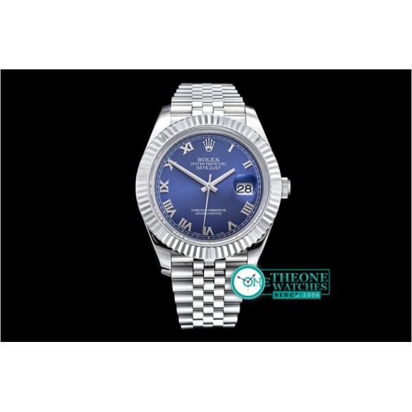 Rolex - DJ2 41mm Jub Flt SS/SS Blue Roman BP A3235 Mod