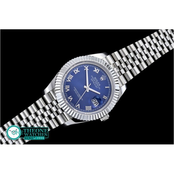 Rolex - DJ2 41mm Jub Flt SS/SS Blue Roman BP A3235 Mod