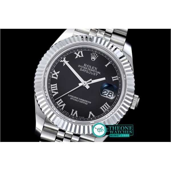 Rolex - DJ2 41mm Jub Flt SS/SS Black Roman BP A3235 Mod