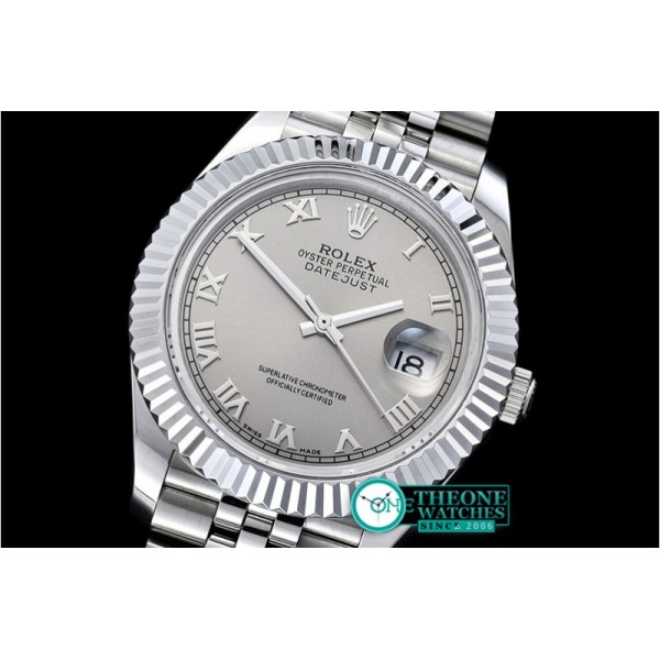 Rolex - DJ2 41mm Jub Flt SS/SS Grey Roman BP A3235 Mod