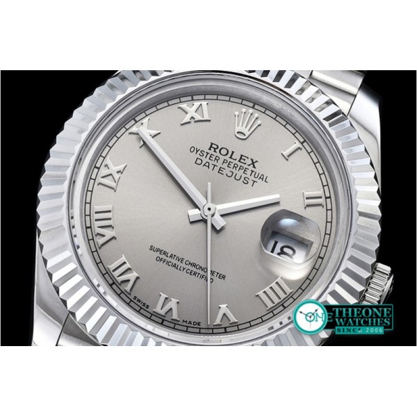 Rolex - DJ2 41mm Jub Flt SS/SS Grey Roman BP A3235 Mod