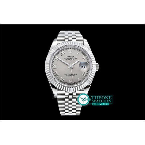 Rolex - DJ2 41mm Jub Flt SS/SS Grey Roman BP A3235 Mod