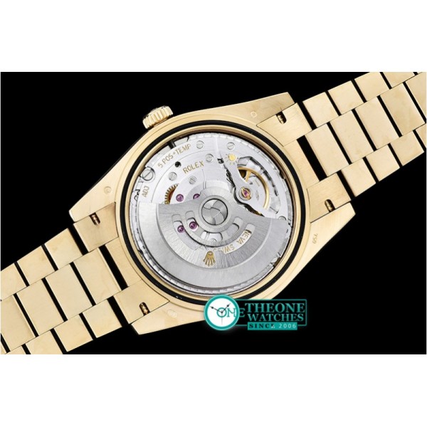 Rolex - DayDate 40mm Flt YG/YG Silv Wht Roman Noob A3255 Mod