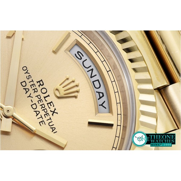 Rolex - DayDate 40mm Flt YG/YG Gold Roman Noob A3255 Mod