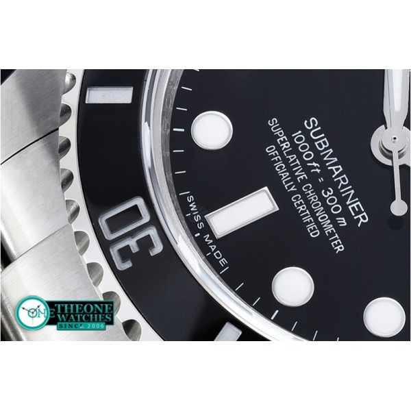 Rolex - Submariner 114060 SS/SS Black BP Ult A3130 Mod