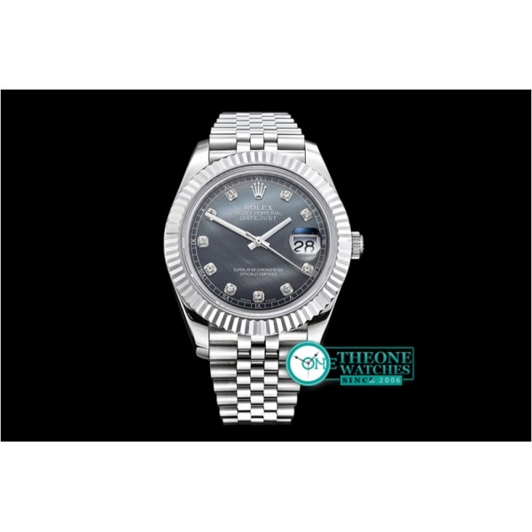 Rolex - DJ2 41mm Jub Flt SS/SS Blk MOP Diams BP A3235 Mod