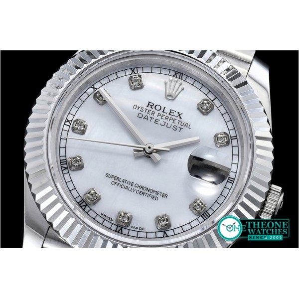 Rolex - DJ2 41mm Jub Flt SS/SS White MOP Diams BP A3235 Mod