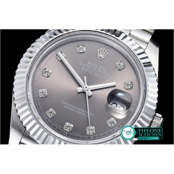 Rolex - DJ2 41mm Jub Flt SS/SS Grey Diams BP A3235 Mod