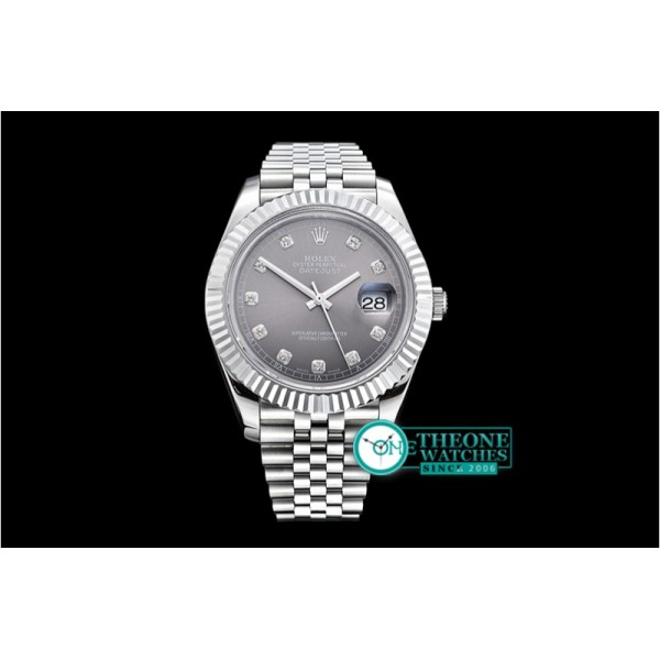 Rolex - DJ2 41mm Jub Flt SS/SS Grey Diams BP A3235 Mod