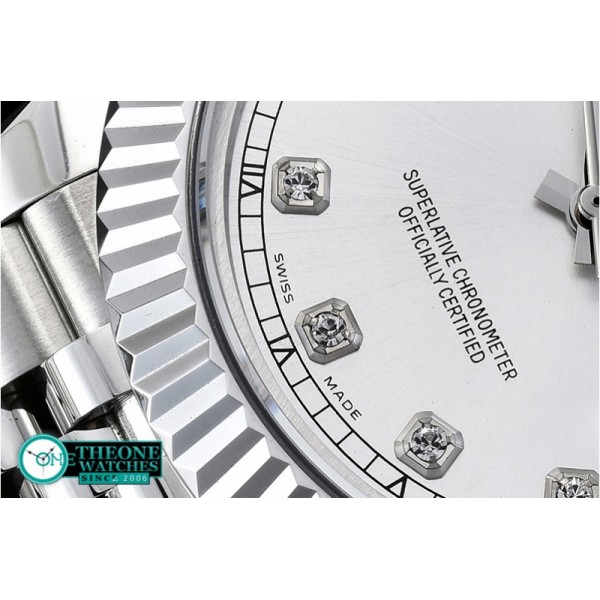 Rolex - DJ2 41mm Jub Flt SS/SS Silv Wht Diams BP A3235 Mod