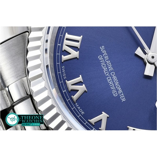 Rolex - DJ 36mm Jub Flt SS/SS Blue Rmn BP A3135 Mod