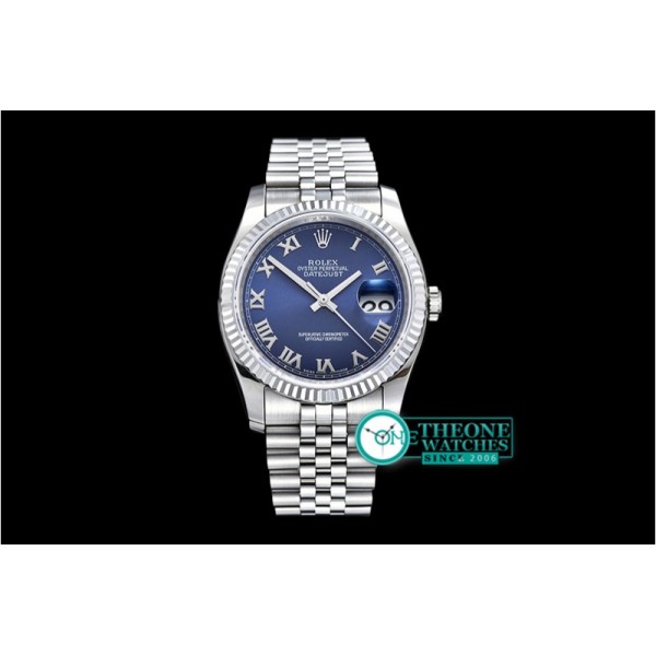 Rolex - DJ 36mm Jub Flt SS/SS Blue Rmn BP A3135 Mod