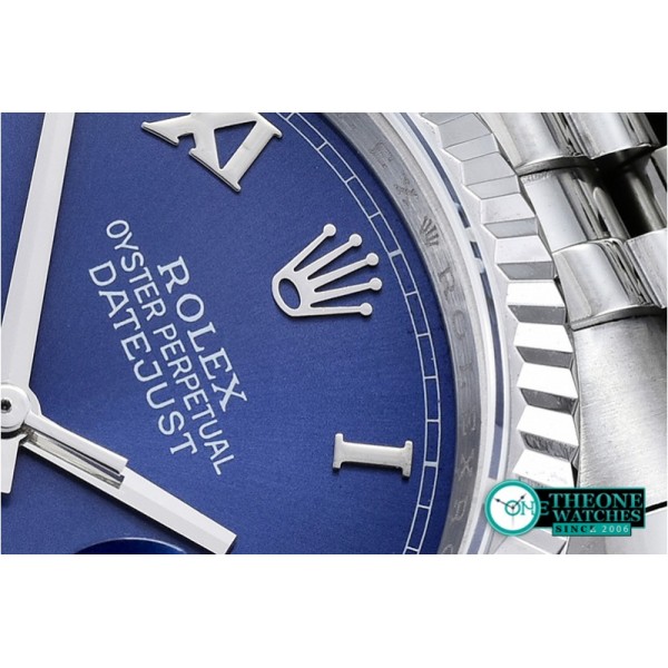 Rolex - DJ 36mm Jub Flt SS/SS Blue Rmn BP A3135 Mod