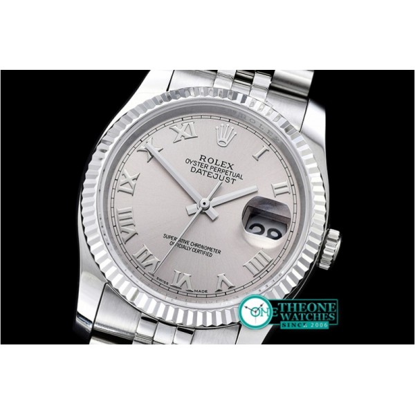 Rolex - DJ 36mm Jub Flt SS/SS Light Grey Rmn BP A3135 Mod