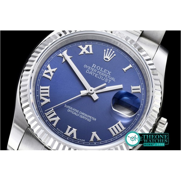 Rolex - DJ 36mm Oyst Flt SS/SS Blue Rmn BP A3135 Mod