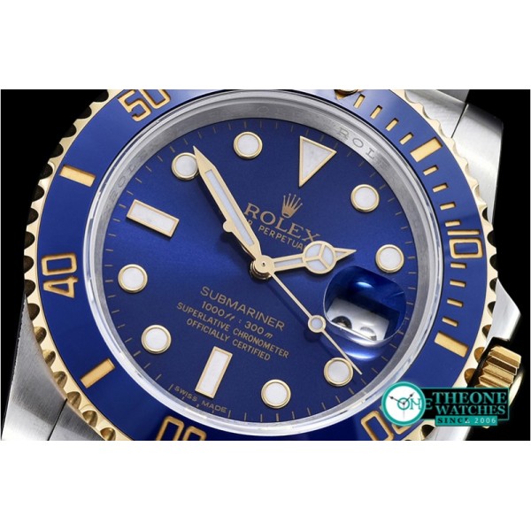 Rolex - Submariner 116613 YG/SS Blue JF Ult A3135 Mod