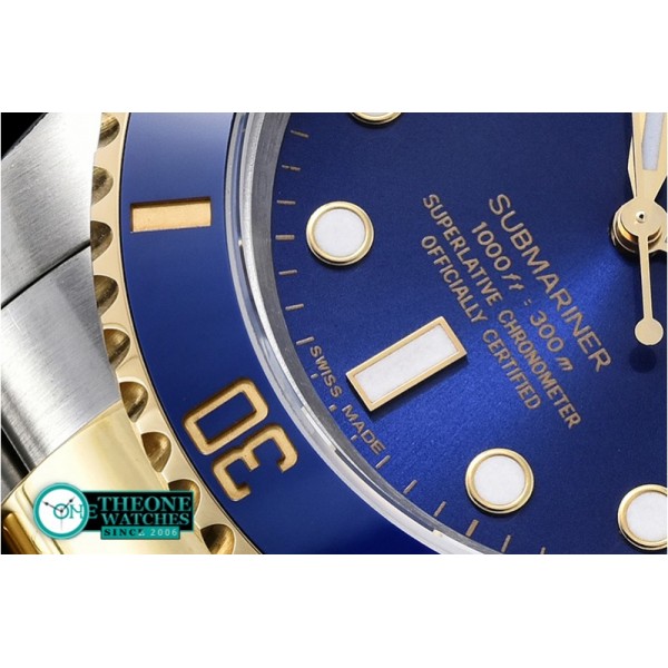 Rolex - Submariner 116613 YG/SS Blue JF Ult A3135 Mod