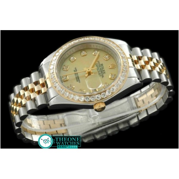 Rolex - SS/YG Jubilee MOP Gold Diamond Swiss Eta 2836-2