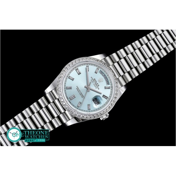 Rolex - DayDate 228206 SS/SS Ice Blue Diam BP Swiss 2836