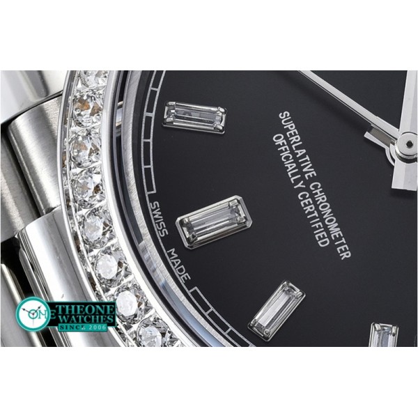 Rolex - DayDate 228206 SS/SS Blk Diam Baug BP A3255 Mod