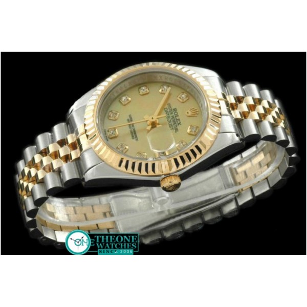 Rolex - SS/YG Jubilee MOP Gold Diamond Swiss Eta 2836-2