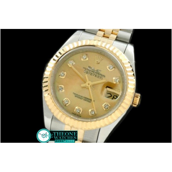 Rolex - SS/YG Jubilee MOP Gold Diamond Swiss Eta 2836-2