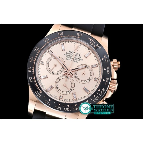 Rolex - Daytona Cer RG/RU Rose Gold Diam BP Ult A7750 Mod