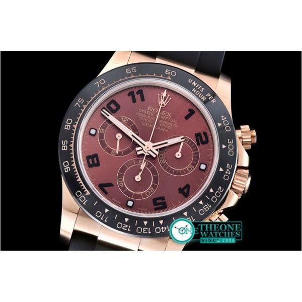 Rolex - Daytona Cer RG/RU Brown Num BP Ult A7750 Mod