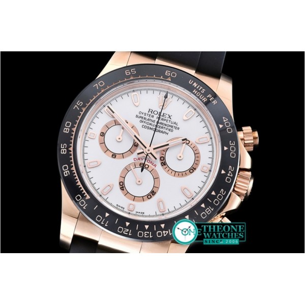 Rolex - Daytona Cer RG/RU White Stick BP Ult A7750 Mod