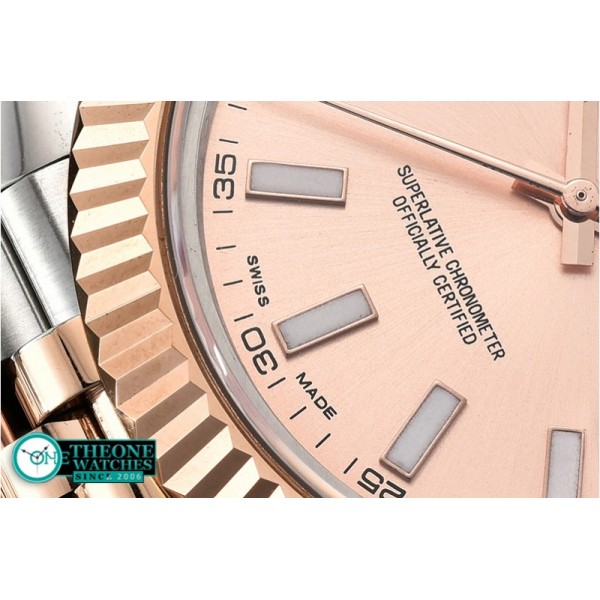 Rolex - DJ2 41mm Jub Flt RG/SS Rose Gold Stk BP A3235 Mod