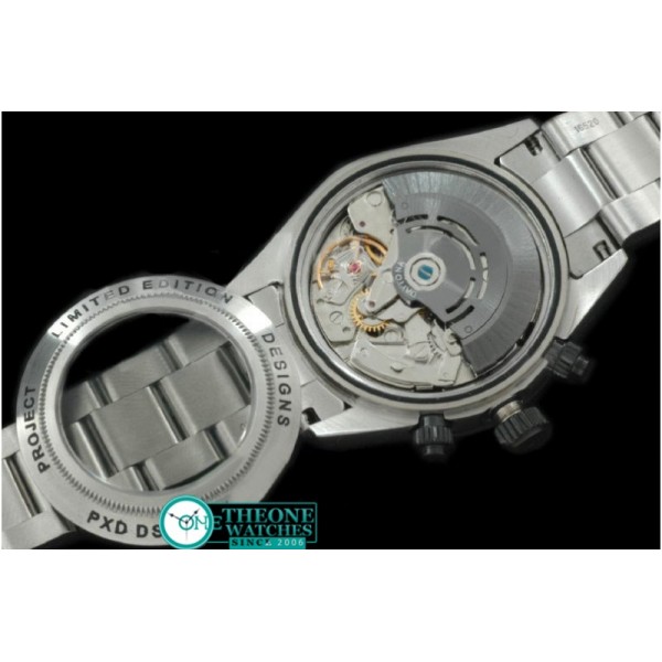 Rolex - SS/PVD P-White Numeral Asia 7750 Running Secs @ 6