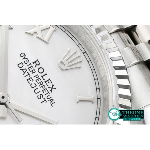 Rolex - DJ 36mm Jub Flt SS/SS White MOP Roman BP A3135 Mod