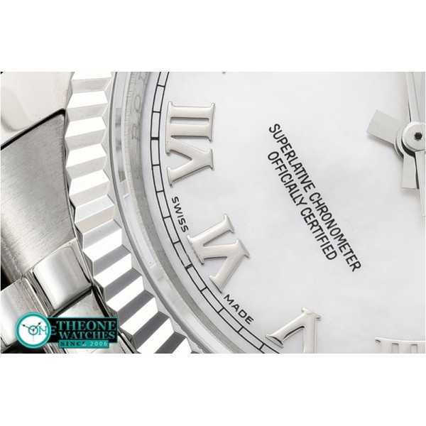 Rolex - DJ 36mm Jub Flt SS/SS White MOP Roman BP A3135 Mod