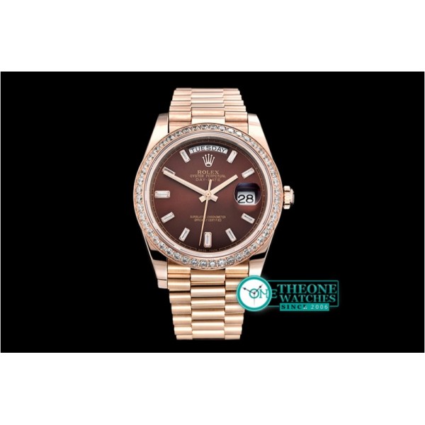 Rolex - DD40 228206 Diam RG/RG Wrap Brown Diam BP Swiss 2836