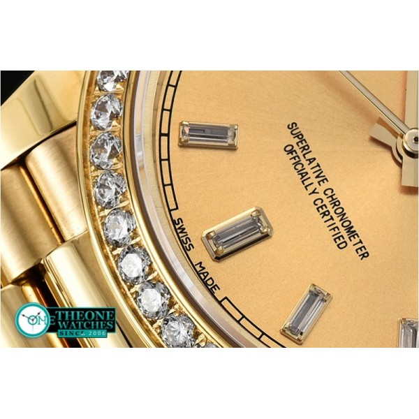 Rolex - DD40 228206 Diam YG/YG Wrap Gold Diam BP Swiss 2836