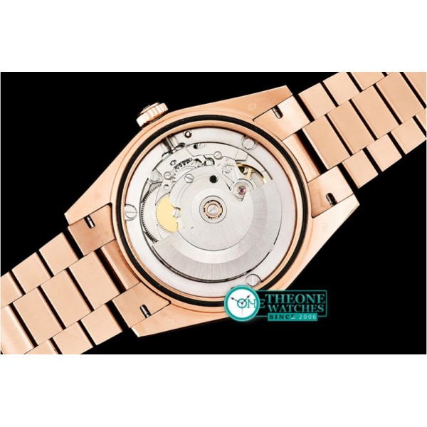 Rolex - DayDate 40mm Flt RG/RG Rose Gold Baug. Diam BP A2836