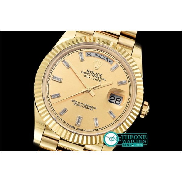 Rolex - DayDate 40mm Flt YG/YG Gold Baug. Diam BP A2836