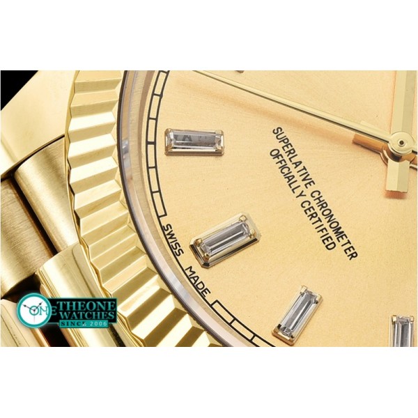 Rolex - DayDate 40mm Flt YG/YG Gold Baug. Diam BP A2836